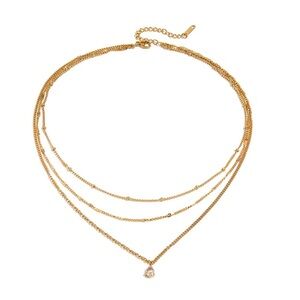 18K Gold Plated -  Layered Necklace